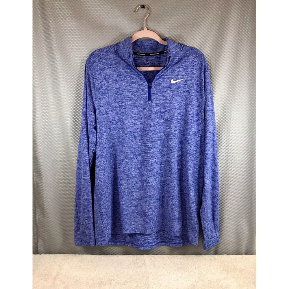 Nike Dri-FIT Element 1/2 Zip Top Heather Blue DH4949-494 Size Large